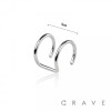 DOUBLE LINE FAKE NOSE HOOP LIP RING 316L SURGICAL STEEL